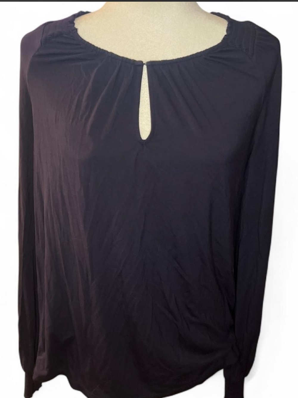 Boden Long Sleeve Keyhole Neck Top